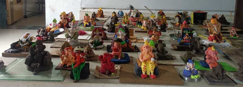 નવચેતન અદાણી શાળામાં ઈકો ફ્રેન્ડલી ગણપતિ ઉત્સવ