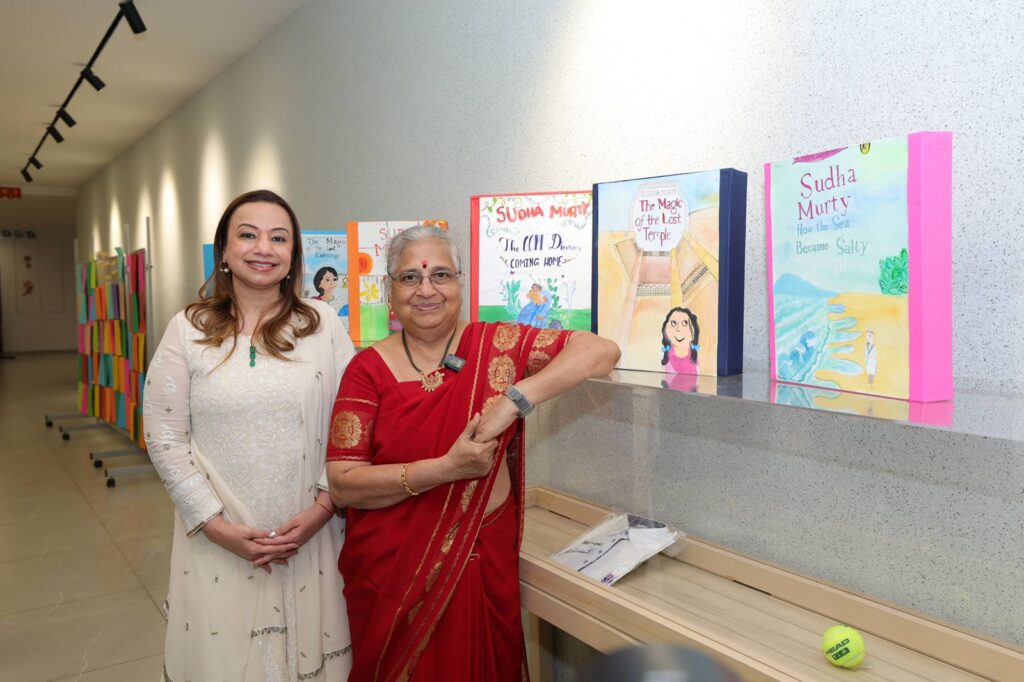 સુધા મૂર્તિની પ્રેરક હાજરીમાં અદાણી ઇન્ટરનેશનલ સ્કૂલ ખાતે બુકફ્લિક્સ 2025નો આરંભ ઇન્ટરનેશનલ સ્કૂલ