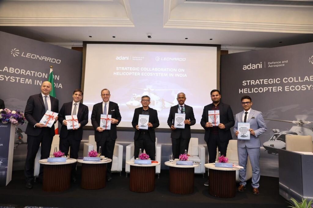 ભારતની હેલિકોપ્ટર ઇકોસિસ્ટમના નિર્માણ માટે અદાણી ડિફેન્સ અને લિયોનાર્ડો વ્યૂહાત્મક ભાગીદારી