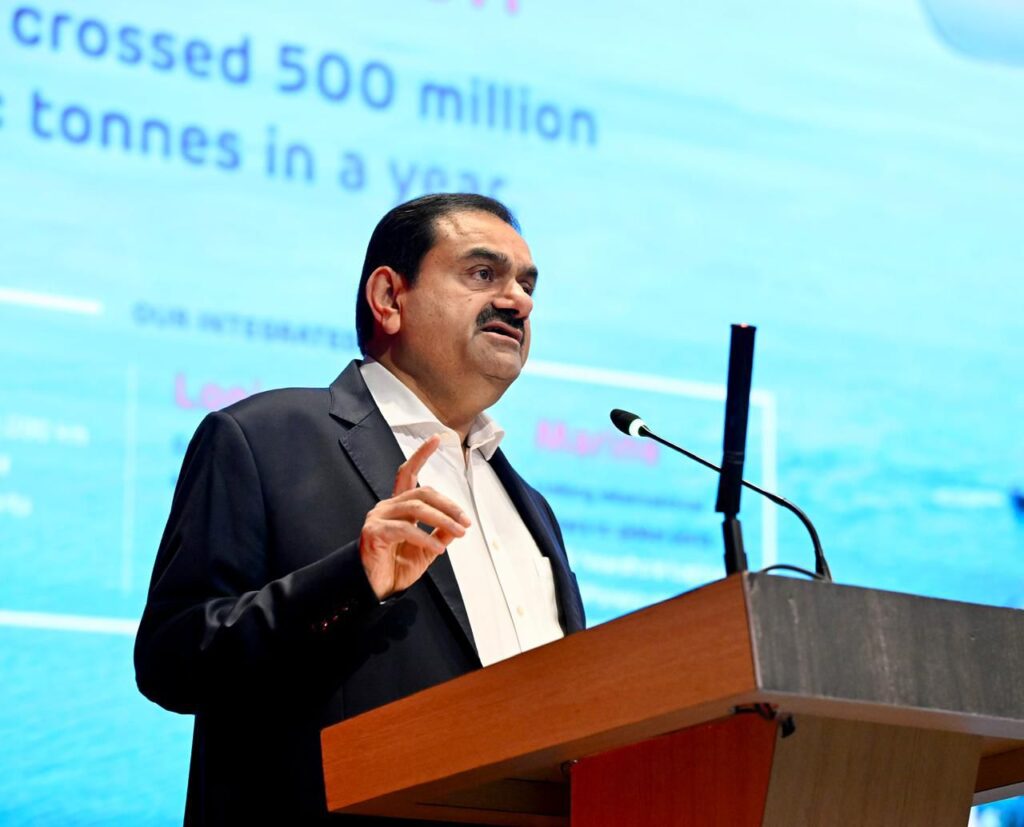 APSEZ 2030 સુધીમાં એક અબજ ટન કાર્ગોનું સંચાલન કરવાનું લક્ષ્ય રાખે છે: અદાણી