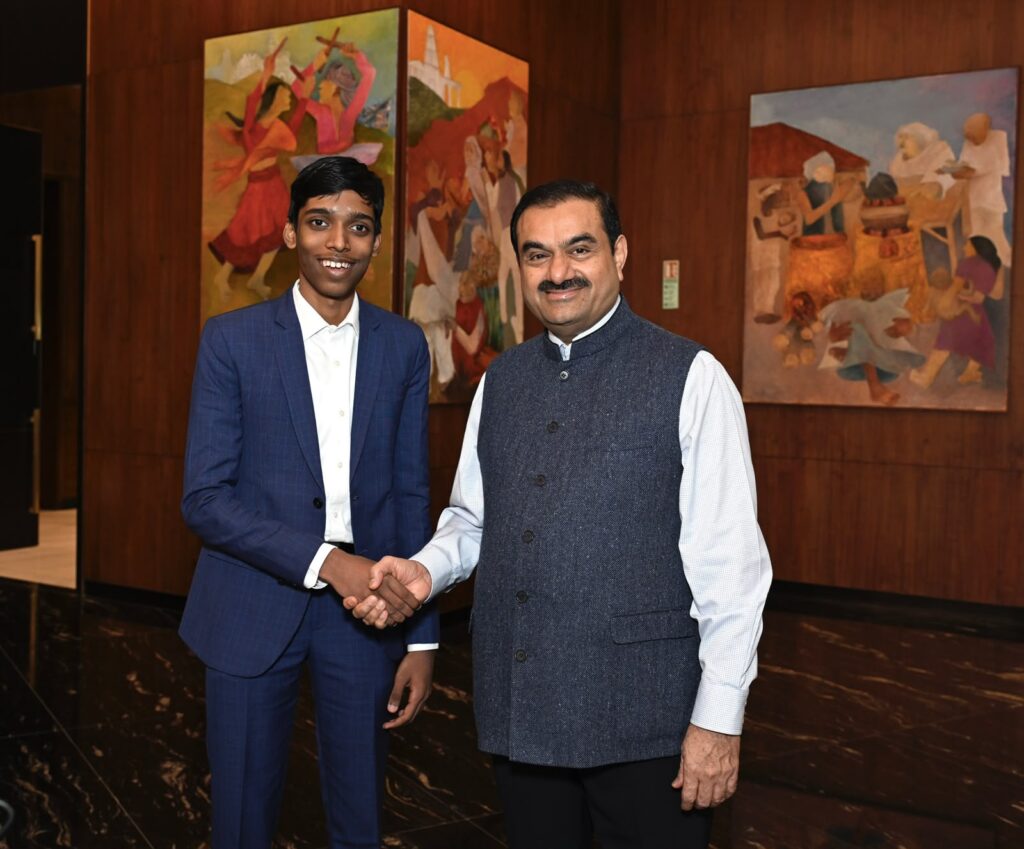"આખા દેશને તમારા પર ગર્વ છે," નોર્વે ચેસ ચેમ્પિયનશિપ જીતવા બદલ ગૌતમ અદાણીએ પ્રજ્ઞાનંદાને અભિનંદન આપ્યા